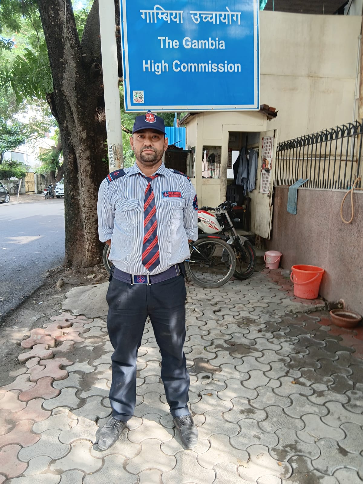 Guard at The Gambia High Commission